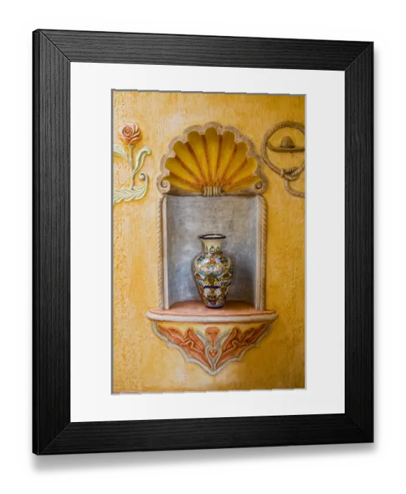 Framed Print : North America, Mexico, Guanajuato state. Ceramics on display in a shop on the road Framed Print : North America, Mexico, Guanajuato state. Ceramics on display in a shop on the road