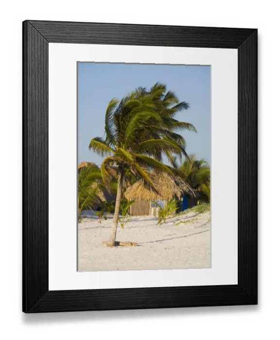 Framed Print : North America, Mexico, Quintana Roo, Tulum. A small beach hut in Tulum Framed Print : North America, Mexico, Quintana Roo, Tulum. A small beach hut in Tulum