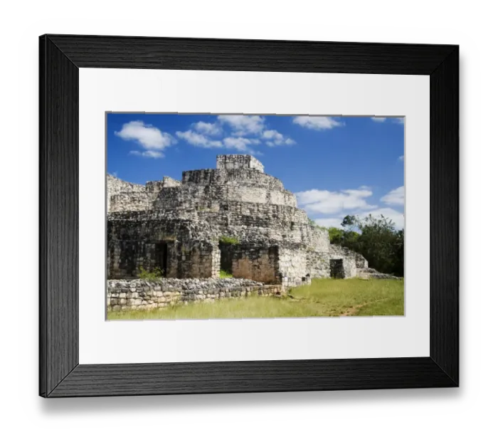 Framed Print : North America, Mexico, Yucatan. Ek Balam is a pre-Columbian archaeological site in Yucatan