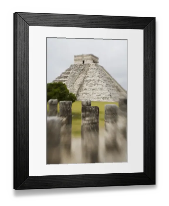 Framed Print : North America, Mexico, Yucatan. Chichen Itza is a large pre-Columbian archaeological