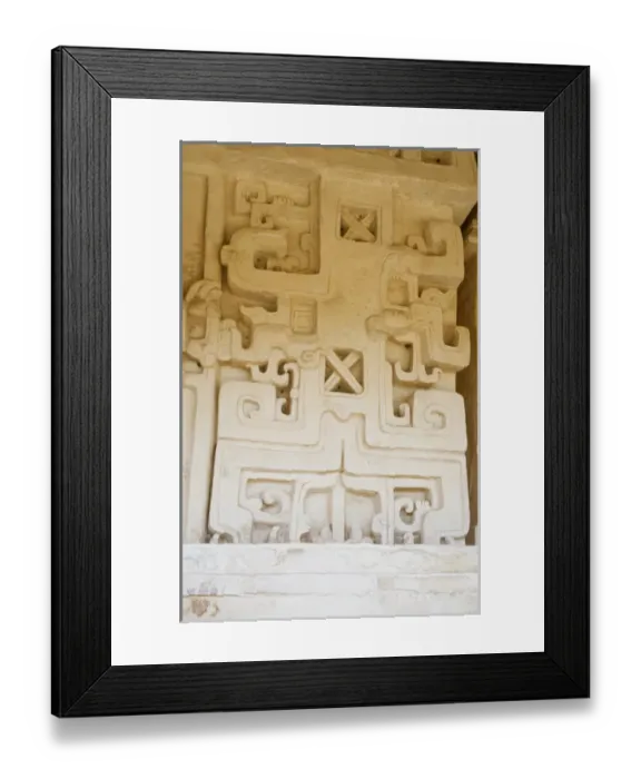 Framed Print : North America, Mexico, Yucatan. This is the Jaguar Alter at Ek Balam. Ek Framed Print : North America, Mexico, Yucatan. This is the Jaguar Alter at Ek Balam. Ek