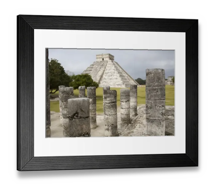 Framed Print : North America, Mexico, Yucatan. Chichen Itza is a large pre-Columbian archaeological Framed Print : North America, Mexico, Yucatan. Chichen Itza is a large pre-Columbian archaeological