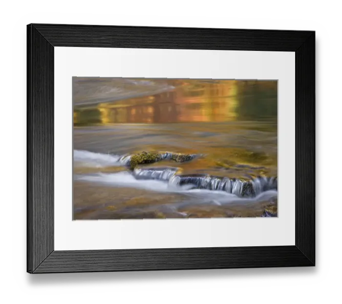 Framed Print : USA, Oregon, Rogue River National Forest. Autumnreflections on Rogue River. Credit as Framed Print : USA, Oregon, Rogue River National Forest. Autumnreflections on Rogue River. Credit as
