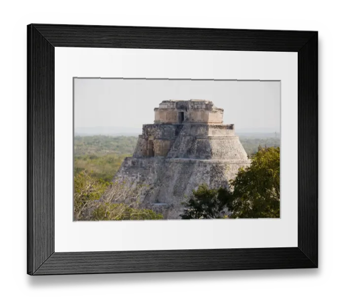 Framed Print : North America, Mexico, Yucatan, Uxmal. Uxmal, a large pre-Columbian ruined city