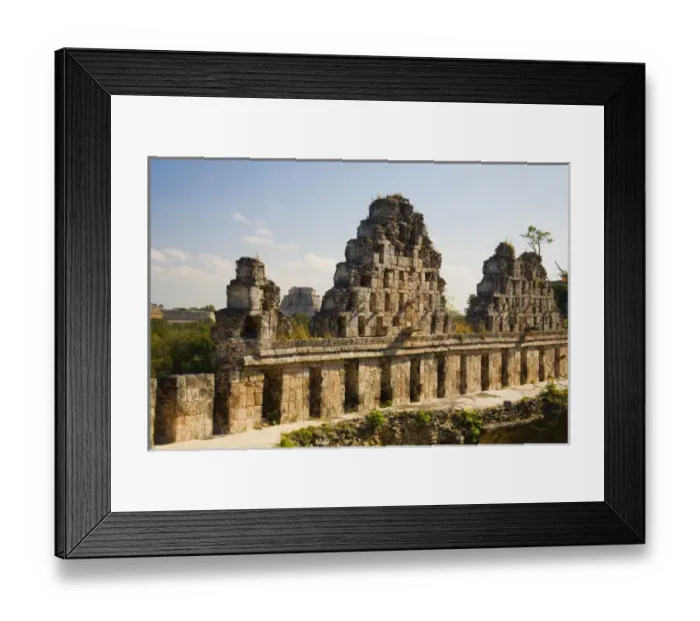 Framed Print : North America, Mexico, Yucatan, Uxmal. Uxmal, a large pre-Columbian ruined city