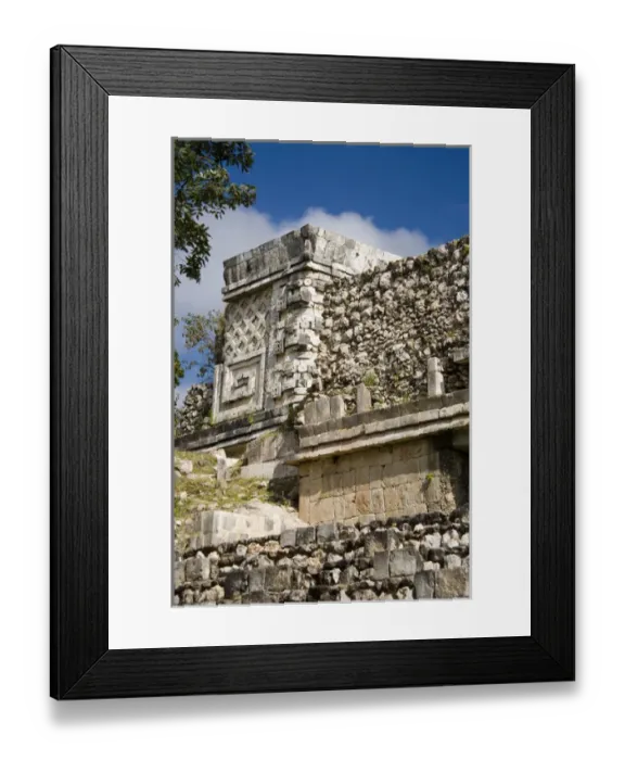 Framed Print : North America, Mexico, Yucatan, Uxmal. Uxmal, a large pre-Columbian ruined city