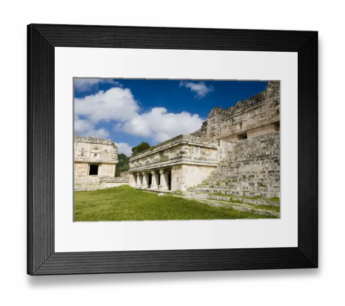 Framed Print : North America, Mexico, Yucatan, Uxmal. Uxmal, a large pre-Columbian ruined city Framed Print : North America, Mexico, Yucatan, Uxmal. Uxmal, a large pre-Columbian ruined city