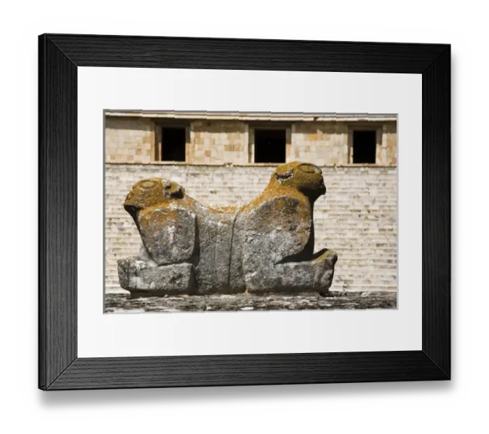 Framed Print : North America, Mexico, Yucatan, Uxmal. Uxmal, a large pre-Columbian ruined city Framed Print : North America, Mexico, Yucatan, Uxmal. Uxmal, a large pre-Columbian ruined city