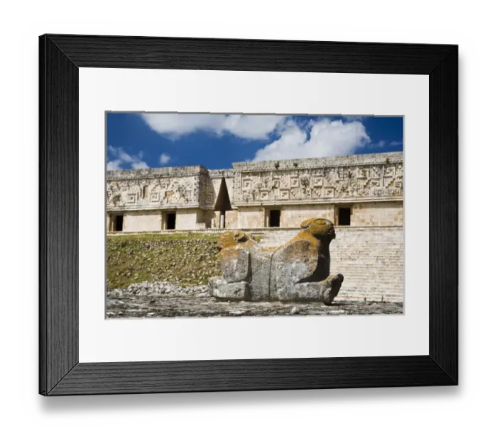 Framed Print : North America, Mexico, Yucatan, Uxmal. Uxmal, a large pre-Columbian ruined city Framed Print : North America, Mexico, Yucatan, Uxmal. Uxmal, a large pre-Columbian ruined city