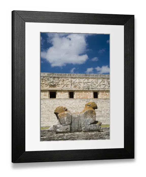 Framed Print : North America, Mexico, Yucatan, Uxmal. Uxmal, a large pre-Columbian ruined city Framed Print : North America, Mexico, Yucatan, Uxmal. Uxmal, a large pre-Columbian ruined city