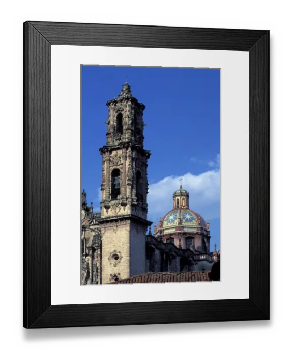Framed Print : NA, Mexico, Taxco. Sta. Prisca and former Convento S. Bernadino in background Framed Print : NA, Mexico, Taxco. Sta. Prisca and former Convento S. Bernadino in background
