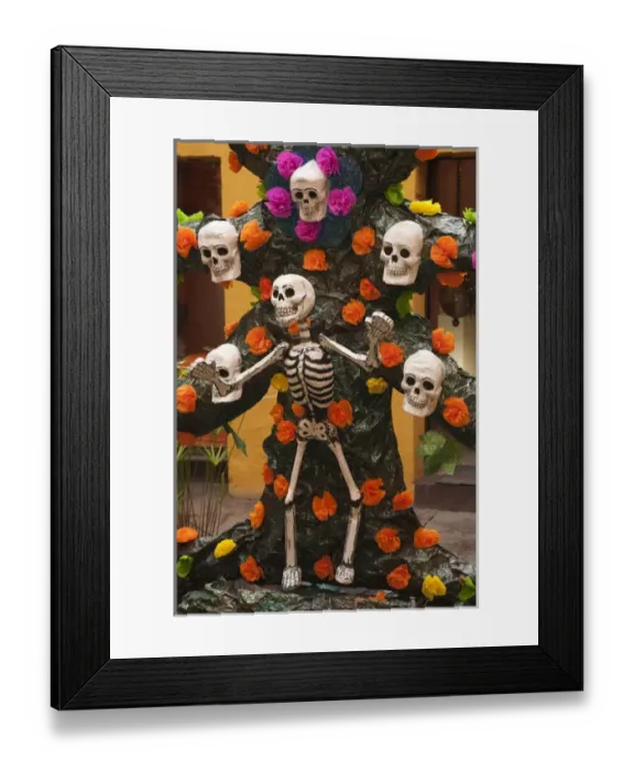 Framed Print : North America, Mexico, Oaxaca Province, Oaxaca, elaborate skeleton sculpture, Day of the Dead Framed Print : North America, Mexico, Oaxaca Province, Oaxaca, elaborate skeleton sculpture, Day of the Dead