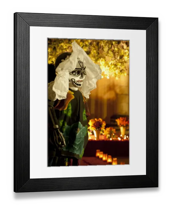 Framed Print : North America, Mexico, Oaxaca Province, Oaxaca, Pantheon San Miguel Cemetery, giant Framed Print : North America, Mexico, Oaxaca Province, Oaxaca, Pantheon San Miguel Cemetery, giant
