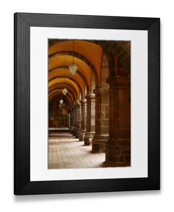 Framed Print : San Miguel de Allende, Mexico. Main plaza walkway Framed Print : San Miguel de Allende, Mexico. Main plaza walkway