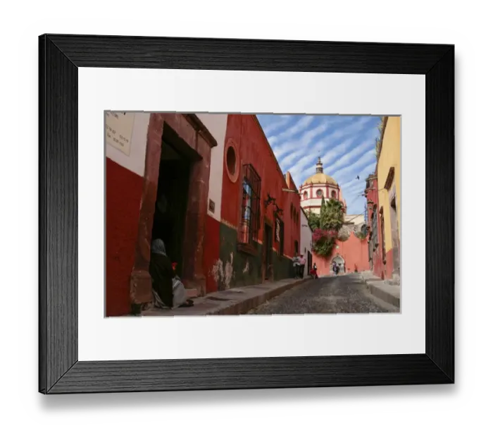 Framed Print : San Miguel de Allende, Mexico. Street scene