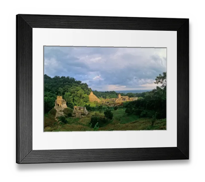 Framed Print : Palenque, Chiapas, Mexico, Group of the Cross