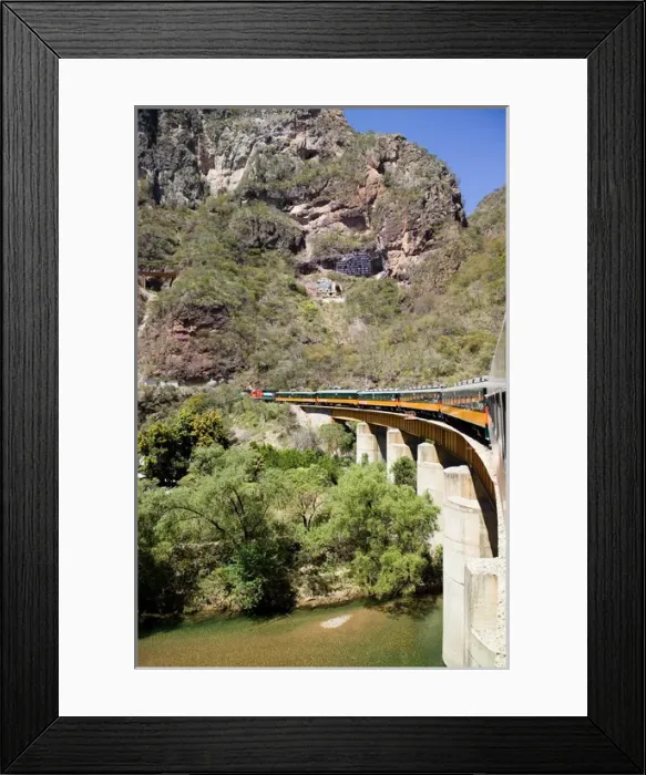 Framed Print : Chihuahua-Pacifico Railway, Chepe, Mexico, Copper Canyon, El Fuerte Framed Print : Chihuahua-Pacifico Railway, Chepe, Mexico, Copper Canyon, El Fuerte