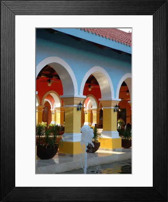 Framed Print : 06. Mexico, Mayan Riviera, Lobby of Iberostar resort