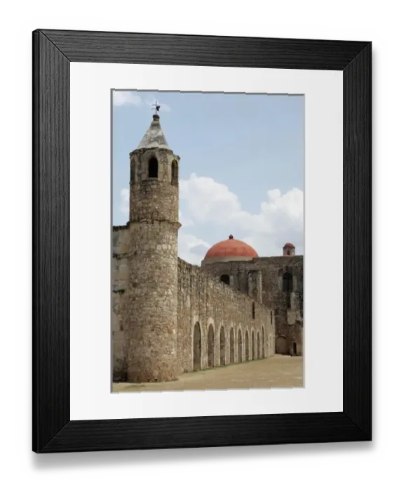 Framed Print : Historic church of Cuilapan de Guerrero, near Oaxaca, Mexico Framed Print : Historic church of Cuilapan de Guerrero, near Oaxaca, Mexico