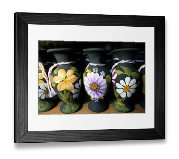Framed Print : Black clay pottery, Mexico Framed Print : Black clay pottery, Mexico
