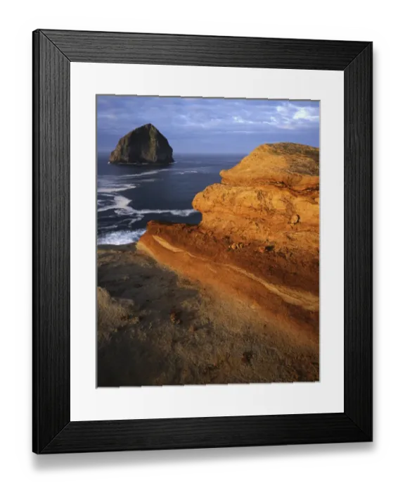 Framed Print : USA, Oregon, Cape Kiwanda State Park, Rock formations along Oregon Coast at sunrise Framed Print : USA, Oregon, Cape Kiwanda State Park, Rock formations along Oregon Coast at sunrise