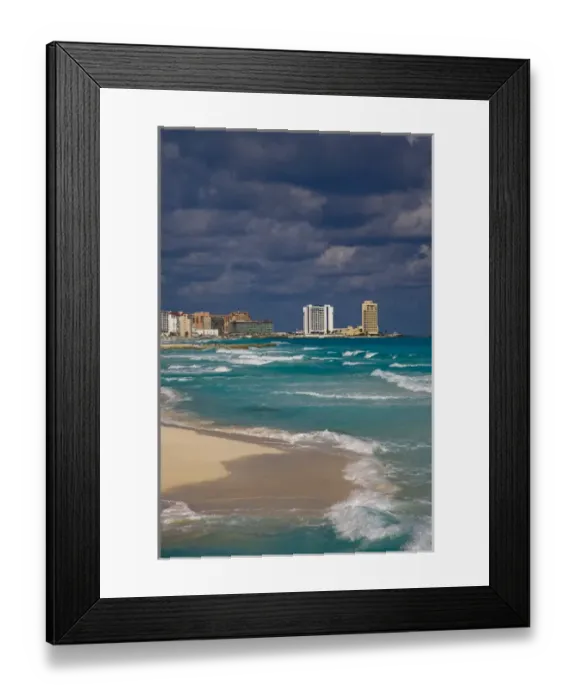 Framed Print : Mexico, Quintana Roo, Cancun, hotel zone on Isla Cancun, bordering the Caribbean Sea Framed Print : Mexico, Quintana Roo, Cancun, hotel zone on Isla Cancun, bordering the Caribbean Sea