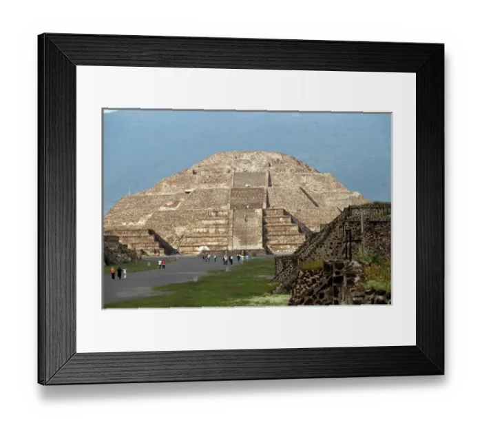 Framed Print : The Great Pyramid of the Moon at Teotihuacan Aztec ruins Framed Print : The Great Pyramid of the Moon at Teotihuacan Aztec ruins