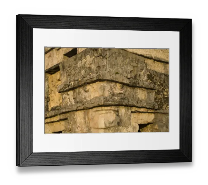 Framed Print : Mexico, Quintana Roo, near Cancun, Yucatan Peninsula, sculpture detail on Temple of the Frescoes Framed Print : Mexico, Quintana Roo, near Cancun, Yucatan Peninsula, sculpture detail on Temple of the Frescoes