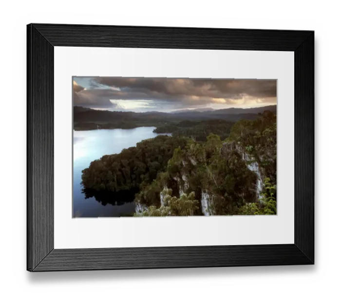 Framed Print : Lake Itsanok uk near Metzabok. At the edge of the lake, in the sacred cave shrines of Metzabok