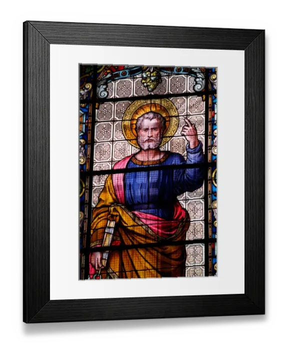 Framed Print : Stained glass windows in Cathedral of Oaxaca Framed Print : Stained glass windows in Cathedral of Oaxaca