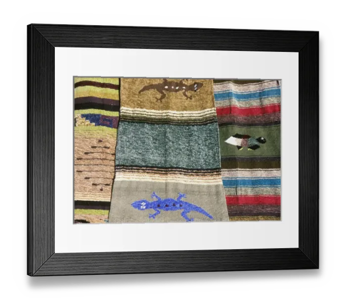 Framed Print : Mexico, Baja California Sur, Todos Santos, Souvenir Blankets