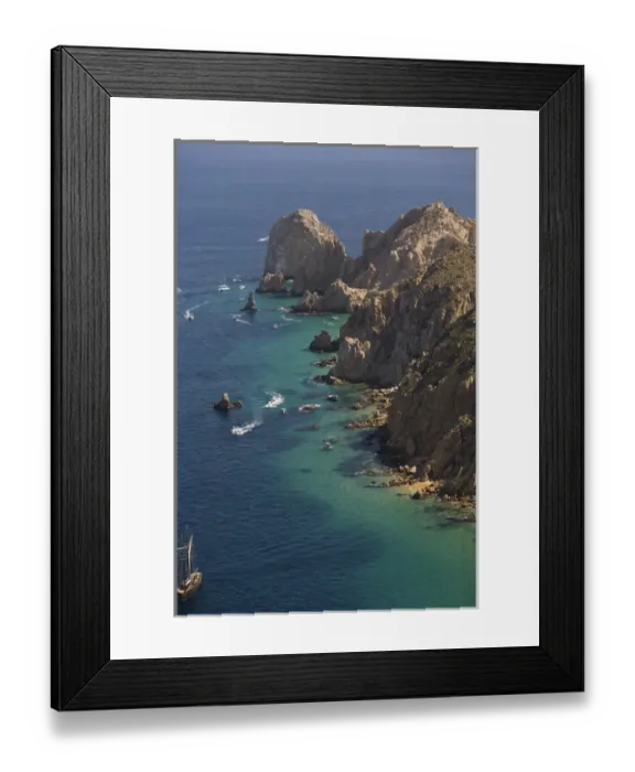 Framed Print : Aerial view of Cabo San Lucas from ultralight aircraft, Baja California, Mexico Framed Print : Aerial view of Cabo San Lucas from ultralight aircraft, Baja California, Mexico