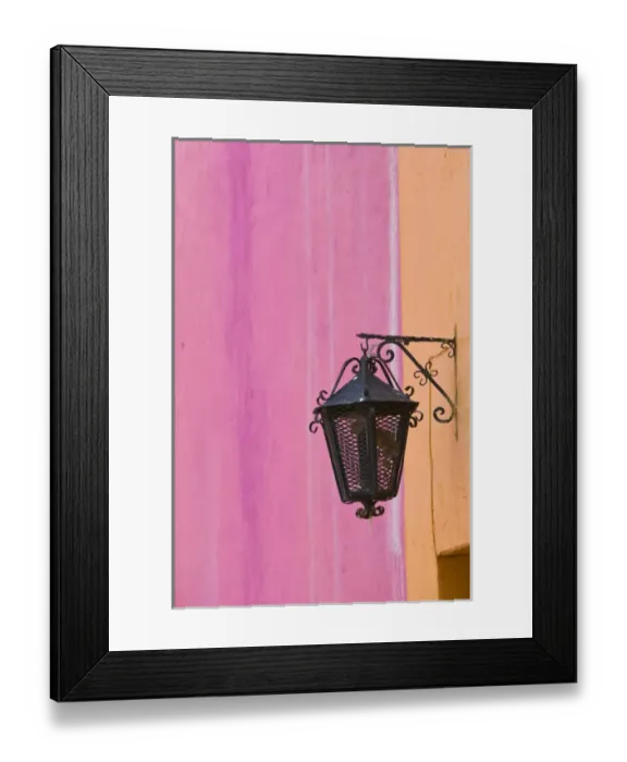 Framed Print : Mexico, Guanajuato State, Guanajuato. Callejon El Potrero Street-Streetlamp Framed Print : Mexico, Guanajuato State, Guanajuato. Callejon El Potrero Street-Streetlamp