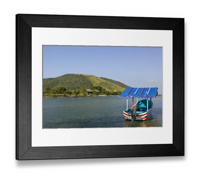 Framed Print : Mexico, Guerrero, Barra de Potosi. Fishing Boat Framed Print : Mexico, Guerrero, Barra de Potosi. Fishing Boat