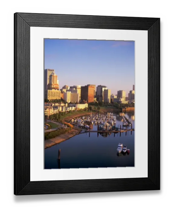 Framed Print : USA, Oregon, Portland, Boats in the Portland Marina along the Willamette River Framed Print : USA, Oregon, Portland, Boats in the Portland Marina along the Willamette River