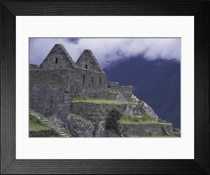 Framed Print : SA, Peru, Machu Picchu Inca ruins; Temple of the Three Windows; impressive stone ruins Framed Print : SA, Peru, Machu Picchu Inca ruins; Temple of the Three Windows; impressive stone ruins