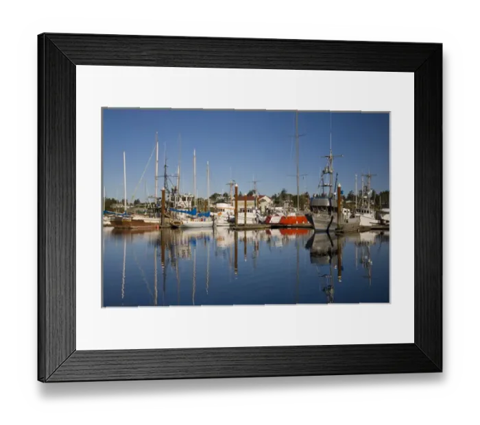 Framed Print : OR, Brookings-Harbor, Port of Brookings-Harbor, Fishing boats and sailboats Framed Print : OR, Brookings-Harbor, Port of Brookings-Harbor, Fishing boats and sailboats
