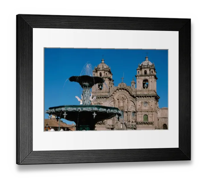 Framed Print : South America - Peru - Cusco aka Cuzco - Plaza de Armas aka Tahantinsuyo (The Four