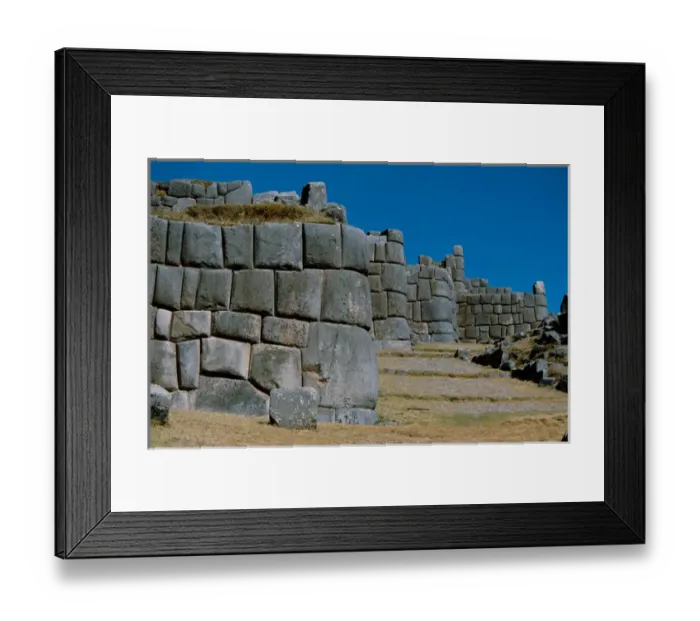 Framed Print : South America - Peru - Cusco (aka Cuzco) - Sacsayhuaman, Close fitting stone work Framed Print : South America - Peru - Cusco (aka Cuzco) - Sacsayhuaman, Close fitting stone work