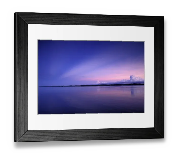 Framed Print : SA, Peru, Sunset over the Amazon River and the Peruvian rainforest