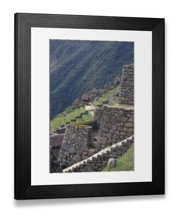 Framed Print : SA, Peru, Machu Picchu Stone walls and terraces of Incan ruins high in Andes Mountains Framed Print : SA, Peru, Machu Picchu Stone walls and terraces of Incan ruins high in Andes Mountains