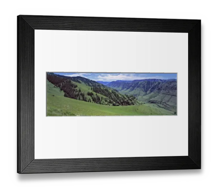 Framed Print : USA, Oregon, Hells Canyon NRA. The Imnaha River cuts a deep canyon as it flows into