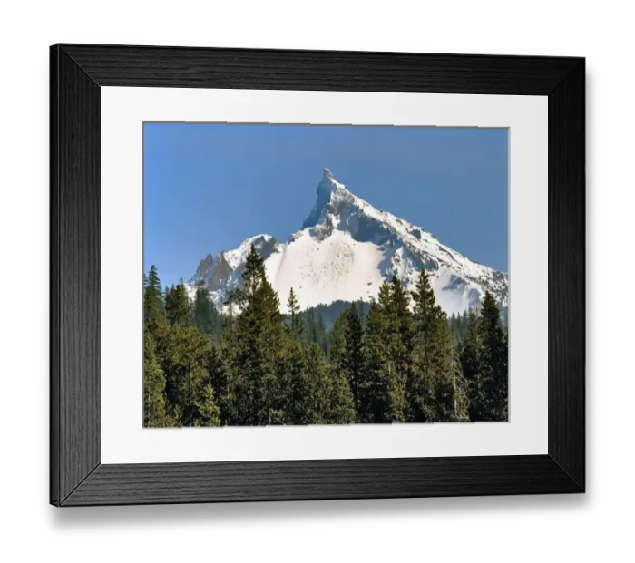 Framed Print : USA, Oregon, Mt Thielsen. This sharp-fanged plug is what remains of the volcano that Framed Print : USA, Oregon, Mt Thielsen. This sharp-fanged plug is what remains of the volcano that