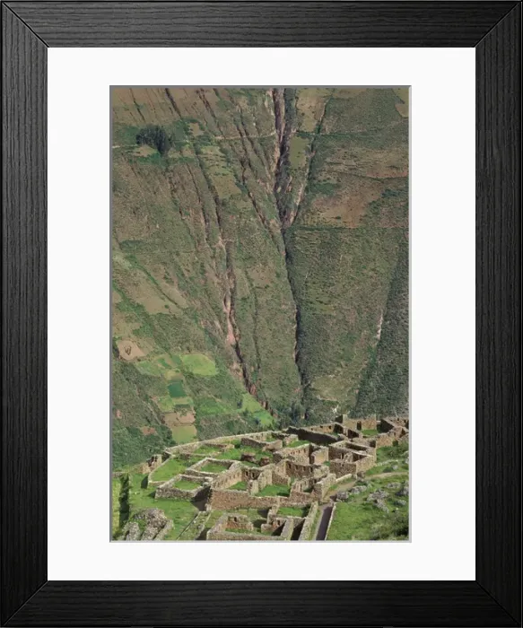 Framed Print : SA, Peru, Urubamba Valley, ruins of Picas Inca ruins of Picas on a high bluff Framed Print : SA, Peru, Urubamba Valley, ruins of Picas Inca ruins of Picas on a high bluff