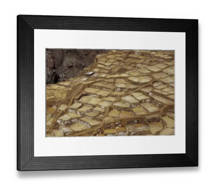 Framed Print : SA, Peru, Urubamba Valley Salt pans of Maras, dating from Inca times Framed Print : SA, Peru, Urubamba Valley Salt pans of Maras, dating from Inca times