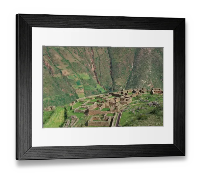 Framed Print : SA, Peru, Urubamba Valley Inca ruins of Pisac on high bluff Framed Print : SA, Peru, Urubamba Valley Inca ruins of Pisac on high bluff