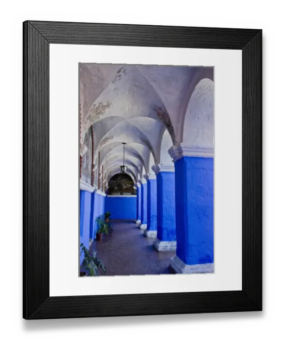 Framed Print : Graceful archways of Monasterio Santa Catalina in the White City of Arequipa Framed Print : Graceful archways of Monasterio Santa Catalina in the White City of Arequipa