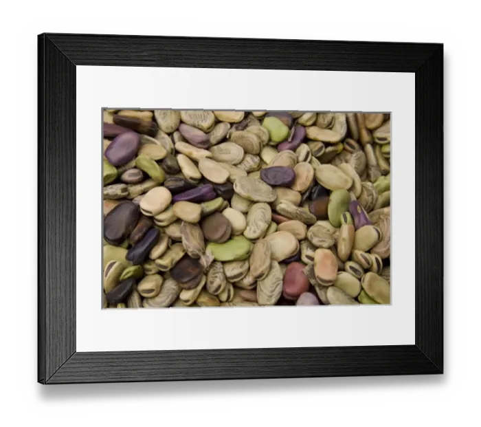 Framed Print : Beans displayed in market, Cuzco, Peru, South America Framed Print : Beans displayed in market, Cuzco, Peru, South America