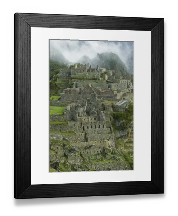 Framed Print : Machu Picchu, ruins of Inca city, Peru, South America
