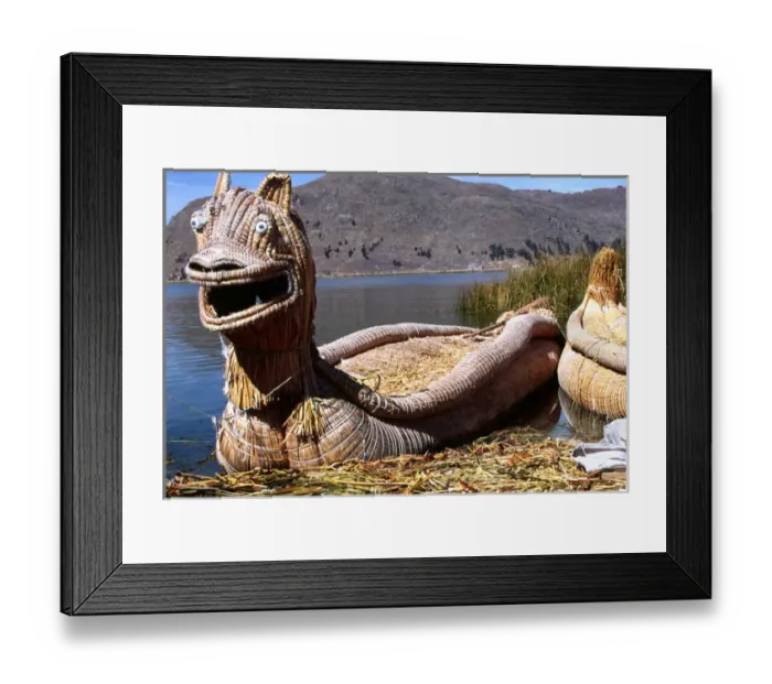Framed Print : South America, Peru: floatiing islands of the Uros in Lake Titicaca Framed Print : South America, Peru: floatiing islands of the Uros in Lake Titicaca